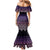 Maori Niho Taniwha Te Wheiao Family Matching Mermaid Dress and Hawaiian Shirt Waiporoporo - Polynesian Pride