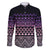 Maori Niho Taniwha Te Wheiao Family Matching Off The Shoulder Long Sleeve Dress and Hawaiian Shirt Waiporoporo - Polynesian Pride