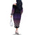 Maori Niho Taniwha Te Wheiao Family Matching Off The Shoulder Long Sleeve Dress and Hawaiian Shirt Waiporoporo - Polynesian Pride