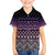 Maori Niho Taniwha Te Wheiao Family Matching Off The Shoulder Long Sleeve Dress and Hawaiian Shirt Waiporoporo - Polynesian Pride