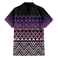 Maori Niho Taniwha Te Wheiao Family Matching Summer Maxi Dress and Hawaiian Shirt Waiporoporo - Polynesian Pride