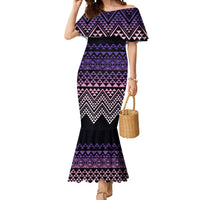 Maori Niho Taniwha Te Wheiao Mermaid Dress Waiporoporo LT7 Women Purple - Polynesian Pride