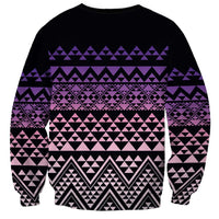 Maori Niho Taniwha Te Wheiao Sweatshirt Waiporoporo - Polynesian Pride
