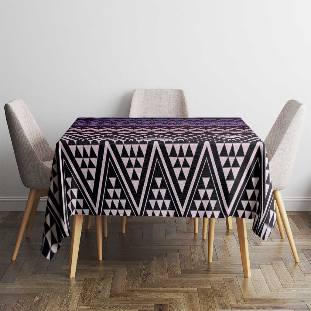 Maori Niho Taniwha Te Wheiao Tablecloth Waiporoporo - Polynesian Pride