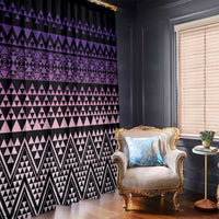 Maori Niho Taniwha Te Wheiao Window Curtain Waiporoporo - Polynesian Pride