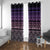 Maori Niho Taniwha Te Wheiao Window Curtain Waiporoporo - Polynesian Pride