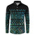 Maori Niho Taniwha Te Wheiao Button Sweatshirt Paua Shell - Polynesian Pride