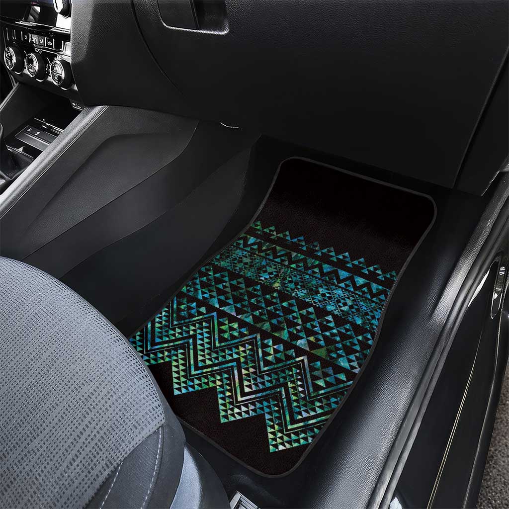 Maori Niho Taniwha Te Wheiao Car Mats Paua Shell - Polynesian Pride