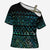 Maori Niho Taniwha Te Wheiao Cross Shoulder Shirt Paua Shell - Polynesian Pride