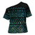 Maori Niho Taniwha Te Wheiao Cross Shoulder Shirt Paua Shell - Polynesian Pride