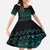 Maori Niho Taniwha Te Wheiao Family Matching Long Sleeve Bodycon Dress and Hawaiian Shirt Paua Shell - Polynesian Pride