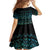 Maori Niho Taniwha Te Wheiao Family Matching Long Sleeve Bodycon Dress and Hawaiian Shirt Paua Shell - Polynesian Pride
