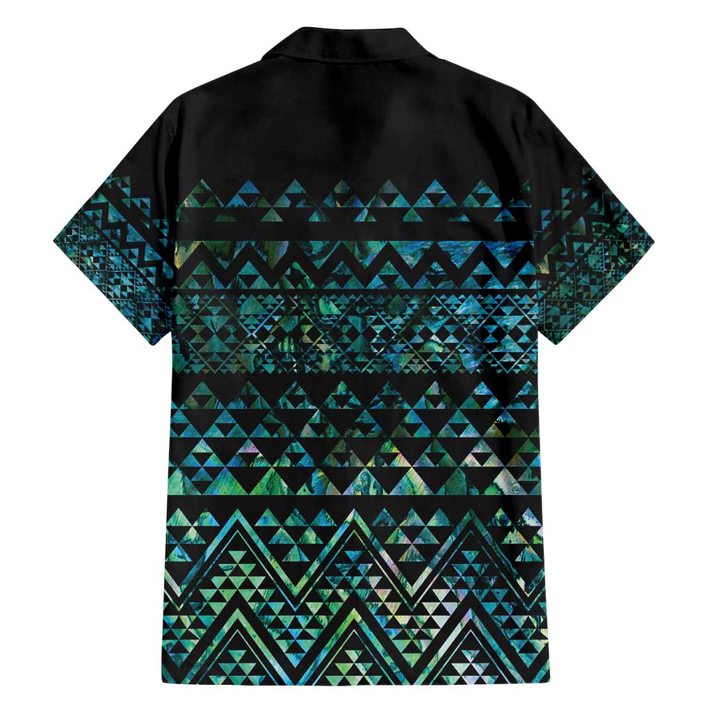 Maori Niho Taniwha Te Wheiao Family Matching Long Sleeve Bodycon Dress and Hawaiian Shirt Paua Shell LT7 - Polynesian Pride