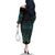 Maori Niho Taniwha Te Wheiao Family Matching Off The Shoulder Long Sleeve Dress and Hawaiian Shirt Paua Shell - Polynesian Pride