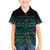 Maori Niho Taniwha Te Wheiao Family Matching Off The Shoulder Long Sleeve Dress and Hawaiian Shirt Paua Shell - Polynesian Pride