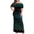 Maori Niho Taniwha Te Wheiao Family Matching Off Shoulder Maxi Dress and Hawaiian Shirt Paua Shell - Polynesian Pride