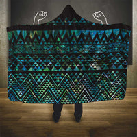 Maori Niho Taniwha Te Wheiao Hooded Blanket Paua Shell - Polynesian Pride