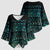 Maori Niho Taniwha Te Wheiao Kimono Sleeve Blouse Paua Shell - Polynesian Pride