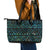 Maori Niho Taniwha Te Wheiao Leather Tote Bag Paua Shell - Polynesian Pride