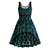 Maori Niho Taniwha Te Wheiao Midi Dress Paua Shell - Polynesian Pride