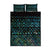 Maori Niho Taniwha Te Wheiao Quilt Bed Set Paua Shell - Polynesian Pride