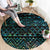Maori Niho Taniwha Te Wheiao Round Carpet Paua Shell - Polynesian Pride