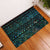 Maori Niho Taniwha Te Wheiao Rubber Doormat Paua Shell - Polynesian Pride