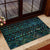 Maori Niho Taniwha Te Wheiao Rubber Doormat Paua Shell - Polynesian Pride