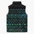 Maori Niho Taniwha Te Wheiao Sleeveless Puffer Jacket Paua Shell - Polynesian Pride