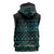 Maori Niho Taniwha Te Wheiao Sleeveless Zip Hoodie Paua Shell - Polynesian Pride