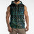 Maori Niho Taniwha Te Wheiao Sleeveless Zip Hoodie Paua Shell - Polynesian Pride