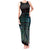 Maori Niho Taniwha Te Wheiao Tank Maxi Dress Paua Shell - Polynesian Pride