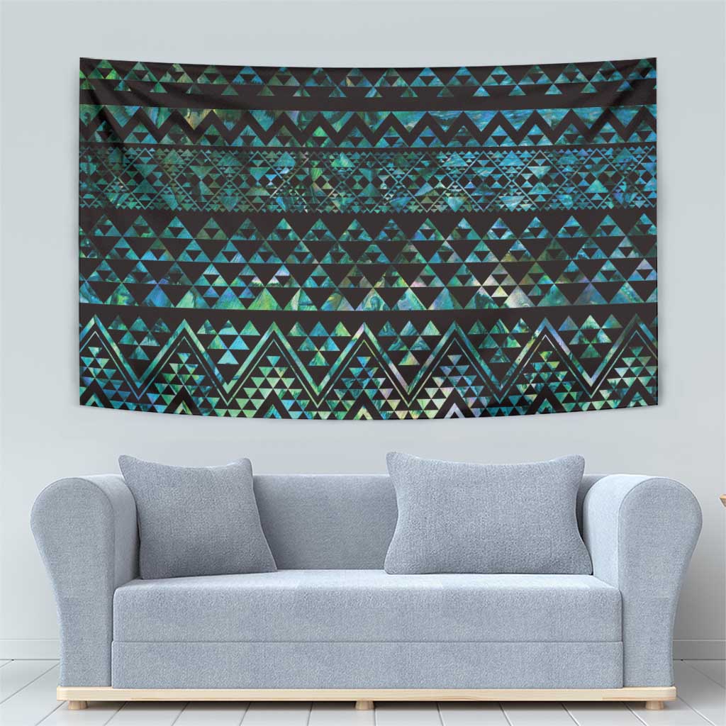 Maori Niho Taniwha Te Wheiao Tapestry Paua Shell - Polynesian Pride