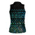 Maori Niho Taniwha Te Wheiao Women Sleeveless Polo Shirt Paua Shell - Polynesian Pride