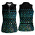 Maori Niho Taniwha Te Wheiao Women Sleeveless Polo Shirt Paua Shell - Polynesian Pride