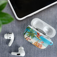 Tropical Christmas Funny Santa AirPods Case Beach Vacation LT7 - Polynesian Pride