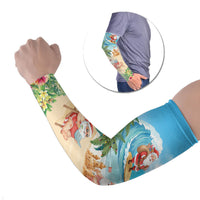 Tropical Christmas Funny Santa Arm Sleeves Beach Vacation LT7 Set of 2 Multicolor - Polynesian Pride