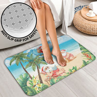 Tropical Christmas Funny Santa Bathroom Set Beach Vacation LT7 - Polynesian Pride
