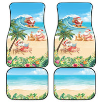 Tropical Christmas Funny Santa Car Mats Beach Vacation LT7 - Polynesian Pride