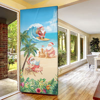 Tropical Christmas Funny Santa Door Cover Beach Vacation LT7 - Polynesian Pride
