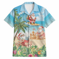 Tropical Christmas Funny Santa Hawaiian Shirt Beach Vacation LT7 Multicolor - Polynesian Pride