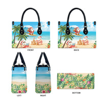 Tropical Christmas Funny Santa Leather Bag Beach Vacation LT7 - Polynesian Pride
