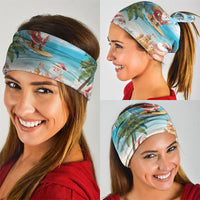 Tropical Christmas Funny Santa Neck Gaiter Beach Vacation LT7 - Polynesian Pride