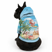 Tropical Christmas Funny Santa Pet Hoodie Beach Vacation LT7 - Polynesian Pride