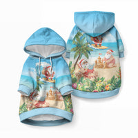 Tropical Christmas Funny Santa Pet Hoodie Beach Vacation LT7 Pullover Multicolor - Polynesian Pride