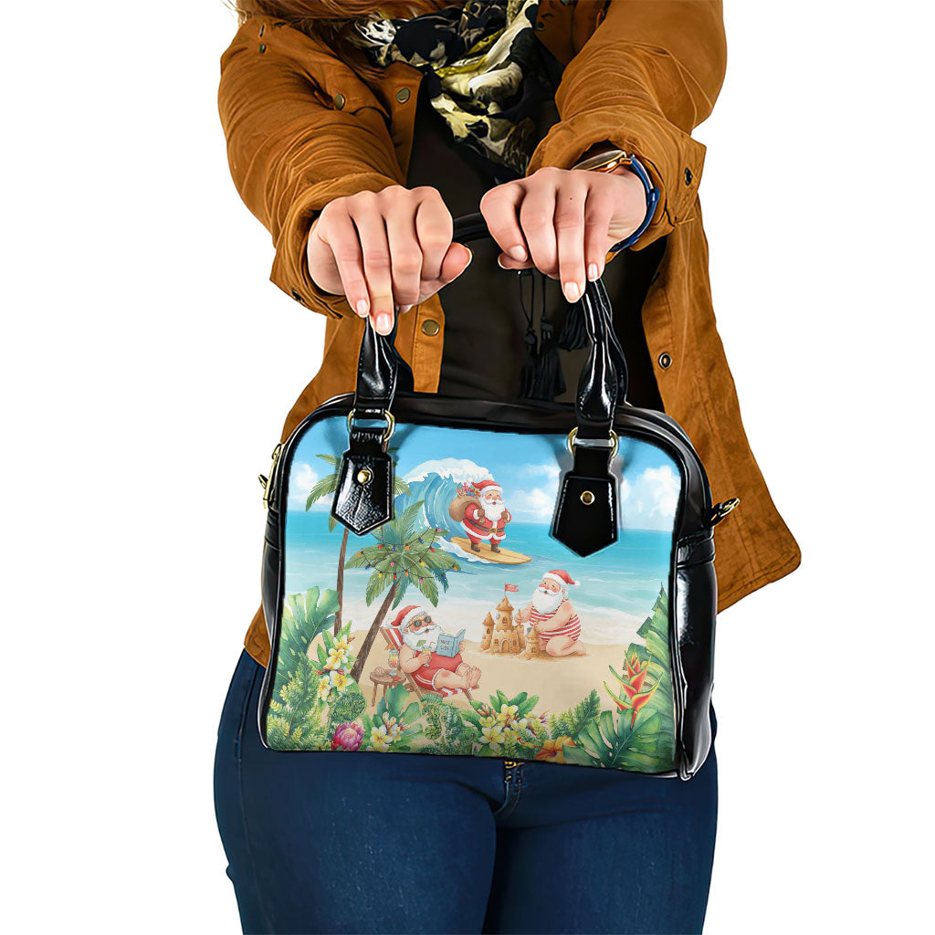 Tropical Christmas Funny Santa Shoulder Handbag Beach Vacation LT7 One Size Multicolor - Polynesian Pride