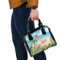 Tropical Christmas Funny Santa Shoulder Handbag Beach Vacation LT7 - Polynesian Pride