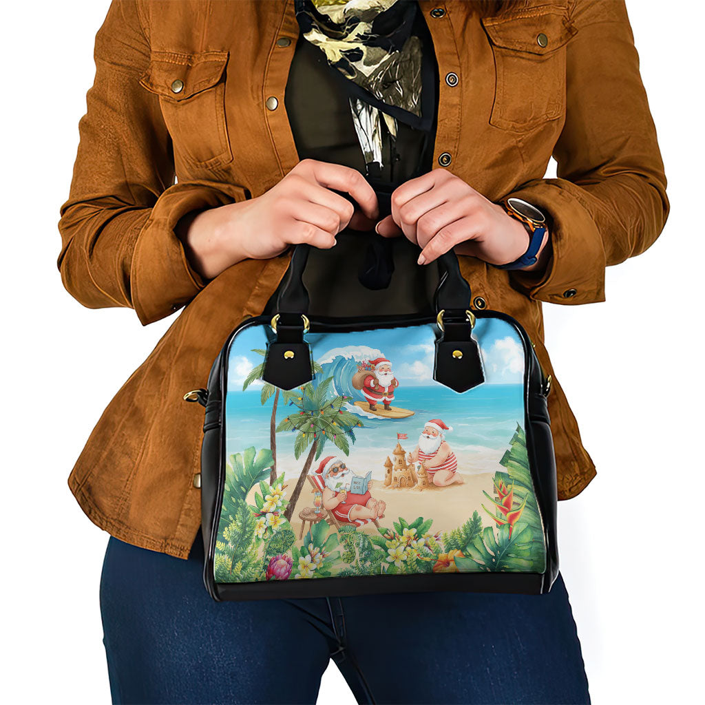 Tropical Christmas Funny Santa Shoulder Handbag Beach Vacation LT7 - Polynesian Pride