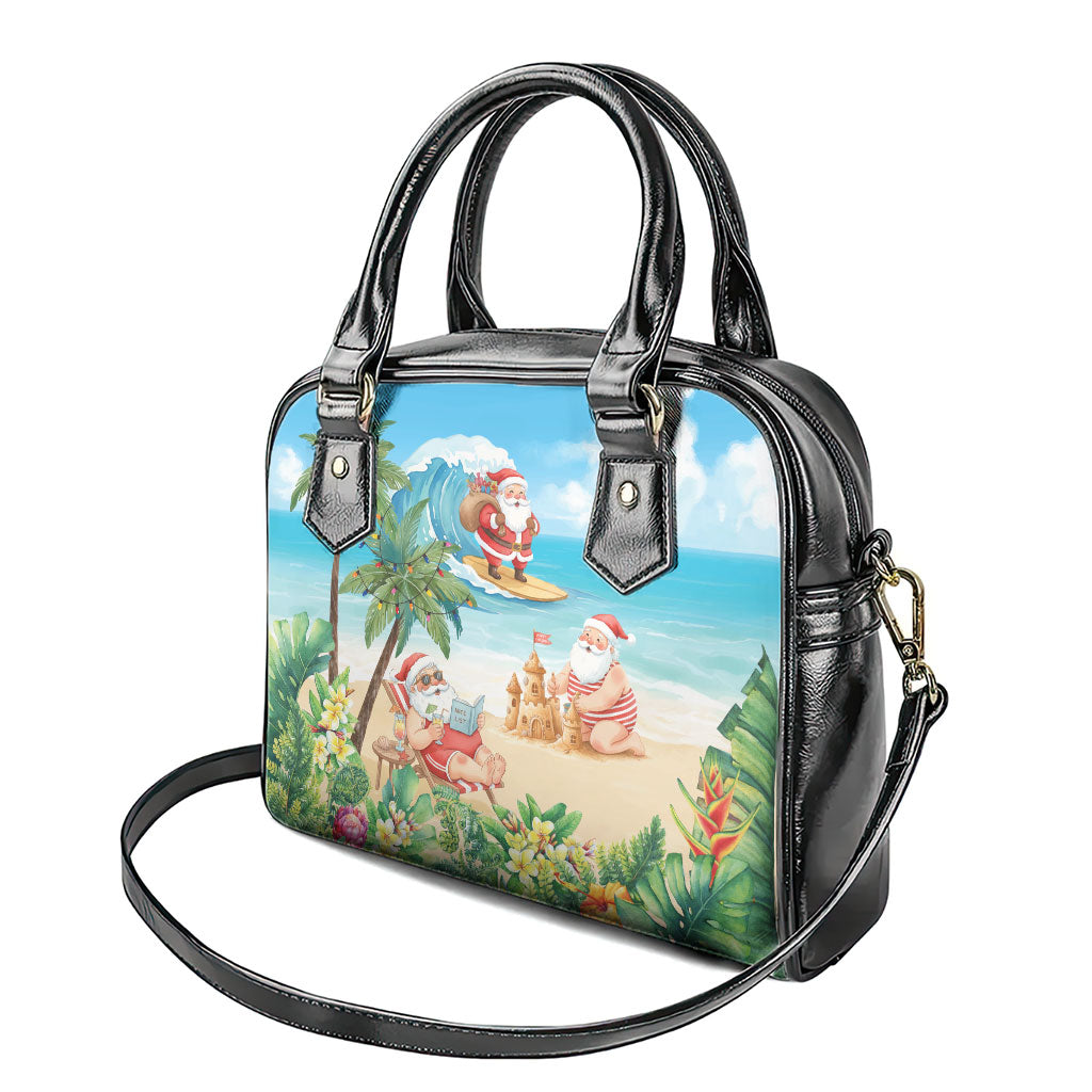 Tropical Christmas Funny Santa Shoulder Handbag Beach Vacation LT7 - Polynesian Pride