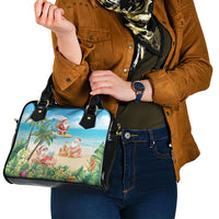 Tropical Christmas Funny Santa Shoulder Handbag Beach Vacation LT7 - Polynesian Pride
